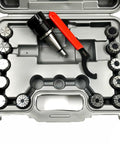 Pro Grade No. 30 NMTB Spring Collet Chuck Set For Milling And Drilling, ER-32 Compatible, 14-Piece With Self-Releasing System, open case