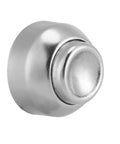Close-up of stainless steel Magnetic Cabinet Door Stop Catch Wall Mounted Door Holder No Fuss With Strong Magnet For Hands Free Position