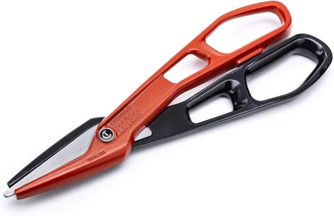 Lightweight Aluminum Tinner Snips With Torque Control Rings And Adjustable Pivot Bolt For Clean, Easy Metal Cutting 12 Inch WAL13S