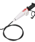 Two Way Articulating Borescope Camera With 180 Degree Dual Tilt Head And 6Mm Probe On A 3.3 Foot Snake Cable, featuring adjustable handle.
