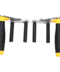 Close-up of Portable Gypsum Board Lifter And Lightweight Alloy Tile Carrier With Ergonomic Rubber Grip Handle, featuring dual handles.