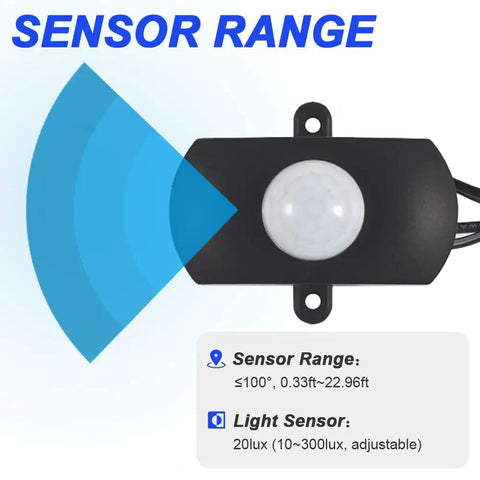 DC 12V To 30V 3A Mini PIR Motion Sensor Switch Infrared Activated LED Controller For Wall Lamps With DC Terminal Connector And Screwdriver Included Pack Of 2, black sensor module