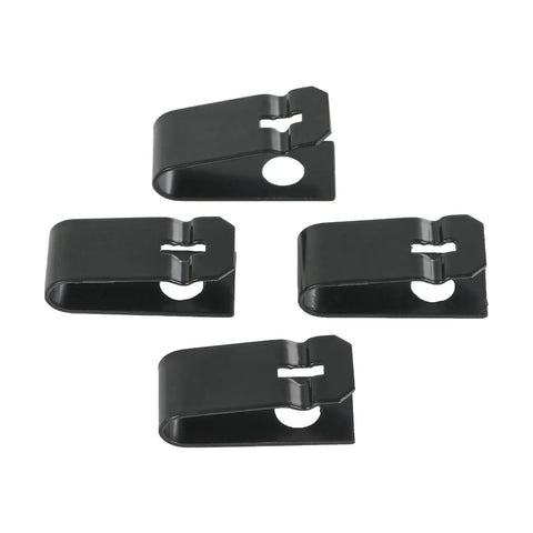 Close-up of clips from Rear Parking Brake Hardware Kit Compatible With Chevy Silverado Suburban Avalanche Express Dodge Ram Ford