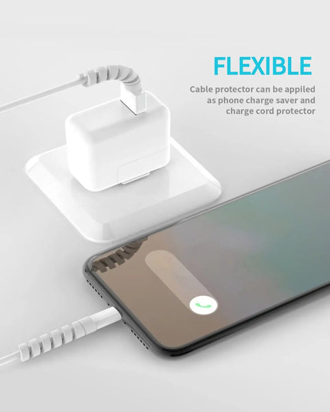 Silicone Cable Protectors 12 Pack For Phone Tablet Laptop And Charger Cables Durable Saver End Caps That Prevent Fraying