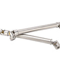 2 Pack Stainless Steel M4 RC Drive Shaft Set For 1/10 Scale Crawlers With Universal Brass Ball Ends And Six Tooth Spline