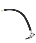 Heavy Duty Self Locking Tire Inflator Extension Hose With 30 cm Extended Reach For Cars Trucks And Motorcycles Leak Proof Air Nozzle Adapter Set For Super Quick And Easy Inflation No Sweat Vehicle Maintenance, black braided hose
