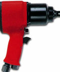 Heavy Duty 3/4 Inch Air Impact Wrench With Friction Ring Retainer Built Tough As Nails For High Production Lines Delivers 995 Ft Lbs Of Serious Torque And Zero Headaches, red and black design.