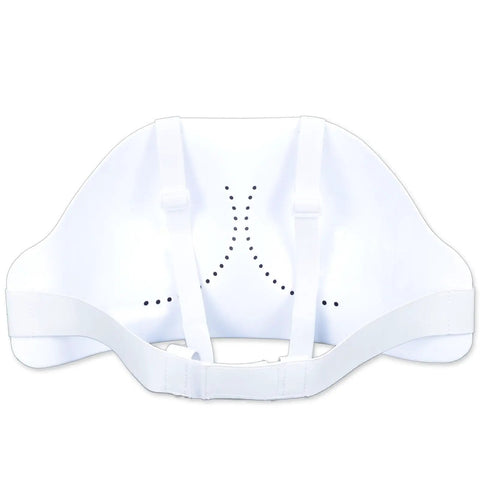 Lightweight Women's Fencing Chest Guard With Adjustable Elastic Straps, X-Small, Breathable Foam, Back View