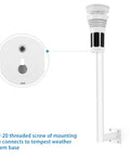 Outdoor Weather Station Mount for Tempest, Weatherproof Aluminum Alloy With 1/4-20 Threaded Screw Mount, No Fuss Drill Hole Installation