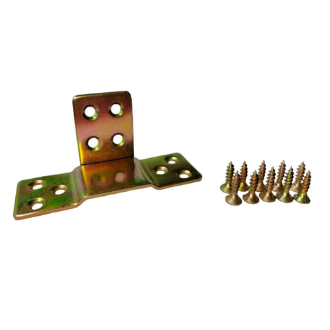 10 Sets Bed Hinges With Screws Hidden Bed Hinge Hardware For Bed Frames And Furniture Durable Iron With Steel Draw Surface 89mm By 30mm By 2mm