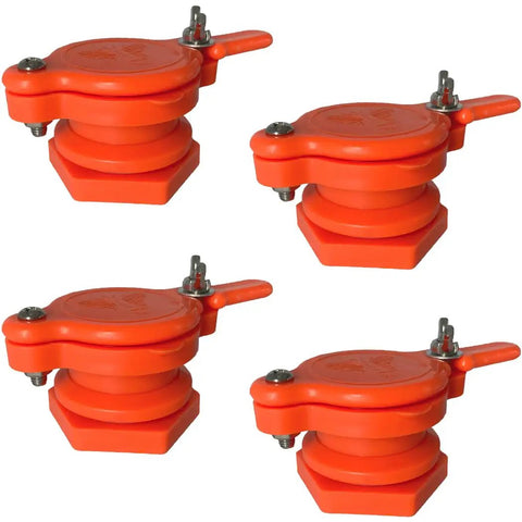 4 Pack Honey Gate Valve For Extractor, Durable Nylon Beekeeping Tap, Leakproof And Easy Install, Food Grade Material