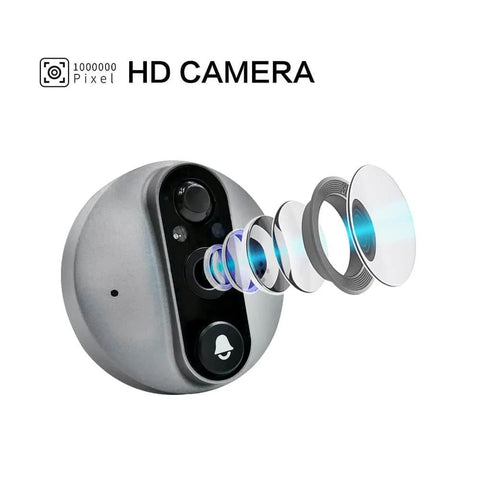Peephole Doorbell Camera With 1080P HD Video, Dope Night Vision, Motion Detection, WiFi, Two Way Talk, Cloud Storage