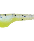 Crappie Magnet Roo Ten Pack Shonuff Chartreuse Soft Plastic Crappie Bait With Belly Pouch For Slab Bites Natural Shad Like Split Tail Action