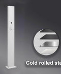 Rock Solid EV Charger Station Box And Weatherproof Holder Cover For Outdoor Plug Ins Built With Cold Rolled Steel with vertical design.