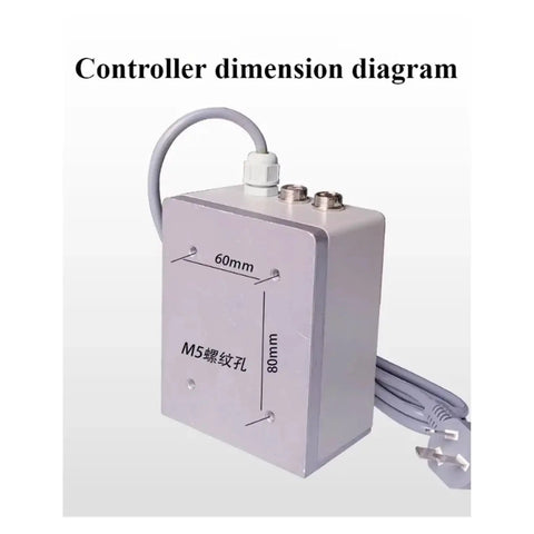 Controller dimension diagram for Beefed Up Brushless Servo Motor For Woodworking Tools 1100W 220V With Knob Speed Control Belt Sander Lathe And Letter Saw Industrial Power Unit Heavy Duty