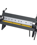 24 Inch Pan And Box Brake Sheet Metal Bender Hand Brake Machine With Adjustable 0 To 135 Degrees Removable Fingers shown in side view.