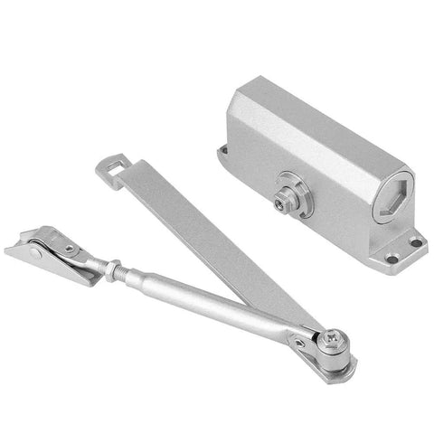 Fire Rated Overhead Door Closer for 25-35 kg Doors, Adjustable Soft Close, 1-Hour Fire Tested, Fits 600-1200mm Openings