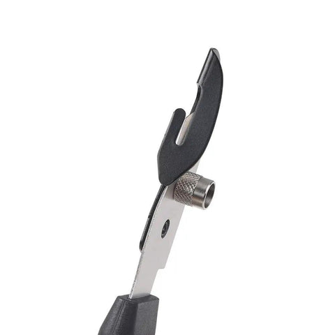 Slick Vinyl Wrap Cutting Knife With Hidden Stainless Blade And PTFE Coated Handle For Smooth Car Tinting and Backing Paper Trimming Includes Hella Tough Replacement Parts, side view of blade and handle