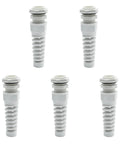Five Pack NPT Half Inch Waterproof Cable Gland With Flexible Spiral Strain Relief Nylon Body With Gaskets For 6 To 12mm Wires