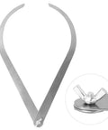 Top Tier 10 Inch Bent Leg Stainless Steel Caliper Tool For Pottery Clay Sculpting And Go To Workshop Gear measuring wide curves.