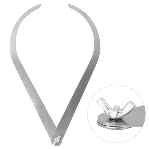 Top Tier 10 Inch Bent Leg Stainless Steel Caliper Tool For Pottery Clay Sculpting And Go To Workshop Gear measuring wide curves.
