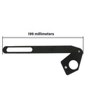 Covered Miter Cut Defense Tool With Anti Splash Guard for Cutting Machines and Miter Saws, 199mm metal component highlighted.