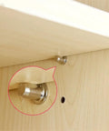 Close-up of Heavy Duty Shelf Bracket Set For Cabinets And Laminate Surfaces Iron Wall Mount Supports in use