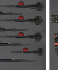 Top Shelf Heavy Duty Plastic Master Tray Bundle Snag This Game Changer For Smoother Workflow Setup holds nine black plastic storage tools.