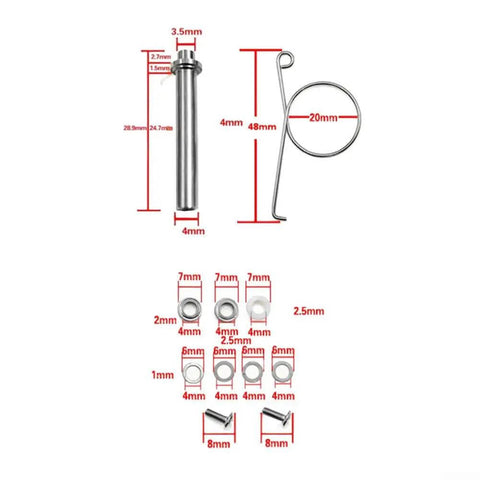 Premium Metal Reel Handle Knob Tool Kit With Shaft And Bearings For Smooth Fishing Reel Repair Jobs 4mm parts