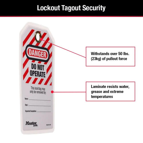 Lockout Tagout Tags Laminated Do Not Operate OSHA Compliant 12 Pack Water Resistant Pro Grade with Custom Fields and Safety Labels