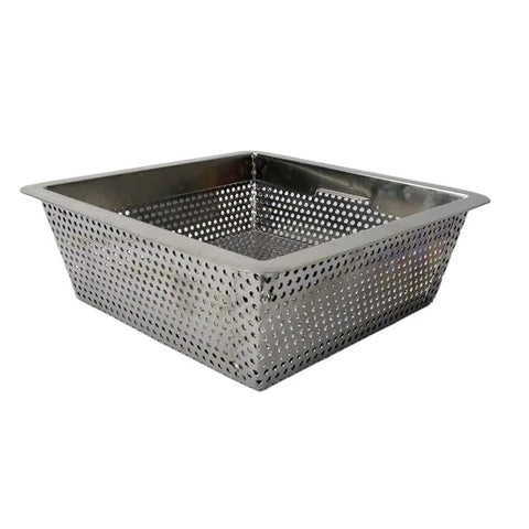 Stainless Steel Commercial Floor Drain Strainer, Heavy Duty 8.5 By 8.5 By 3 Inches, Silver Finish, Easy Clean Debris Screen For Kitchens