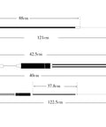 Diagram of Gyro Brake Cable Kit For Bikes Full Front And Rear Cable Set With Upper And Lower Cables Spinner Rotors Complete Black Replacement
