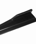 Universal Car Side Skirt With Abs Carbon Fiber Style, sleek black profile, durable ABS material for tough side deflection.