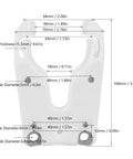 Secure Your ISO30 CNC Tool Holder With These Super Tough Nylon ABS Woodworking Clamps And Forks For Precision Machining That Hold Like A Dream Without The Hassle dimensions of ISO30 tool holder clamp, 100mm x 70mm size, ABS material design for stability.
