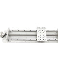 Heavy Duty Aviation Aluminum 6061 Three Axis Sliding Table with 16 Inch Ball Screw Linear Stage top view showing smooth surface and precision design.