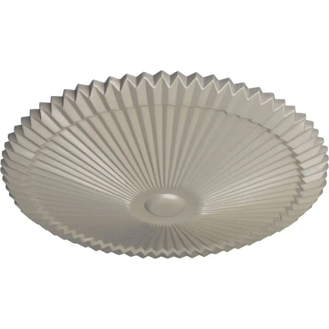 Shakur Ceiling Medallion 24 Inch Diameter 3 Inch Projection Fits Canopies Up To 5 Inches Pearl White Lightweight Yet Sturdy