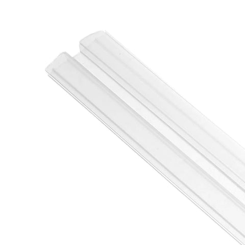 Clear Acrylic Piano Hinge Strips For Golf Cart Windshield Replacement Two Pack flexible hinges with smooth edges for easy DIY installation.