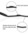 Air Brake Spring Tool for heavy duty tractors with carbon steel and anti-corrosion, showing handle and locking feature