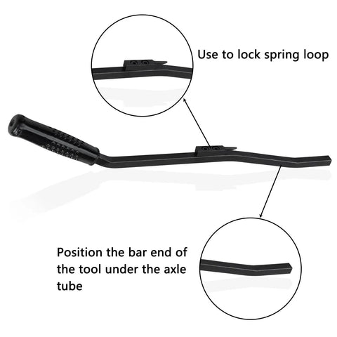 Air Brake Spring Tool for heavy duty tractors with carbon steel and anti-corrosion, showing handle and locking feature