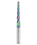 2.5 Degree Tapered Ball Nose CNC Router Bit 1/4 Inch Shank 4 Flutes Up Cut End Mill With 1/8 Inch Tip For 3D Carving Engraving Built To Last With Ultra Long Life Coating Carbide Spiral