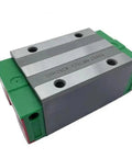 Heavy Duty Metal Linear Motion Guide Slider CGH25CA carriage block with green ends, designed for CNC builds and 3D printers.