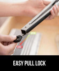 Heavy Duty Stainless Steel Kitchen Tongs Set Of 2 With Heat Resistant Silicone Tips showing lockable mechanism