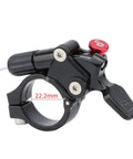 Aluminum Alloy Remote Lockout Lever For Mountain Bike Suspension Fork Front Replacement Part, 22.2mm black MTB lever