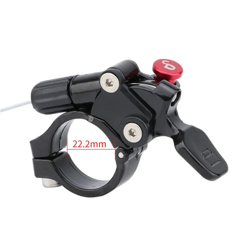 Aluminum Alloy Remote Lockout Lever For Mountain Bike Suspension Fork Front Replacement Part, 22.2mm black MTB lever