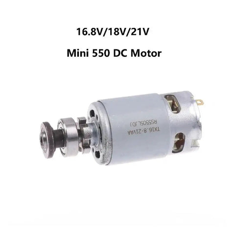 Heavy Duty 550 Watt DC Electric Motor For Universal Angle Grinders, mini 550 DC motor with 16.8V 18V 21V compatibility.