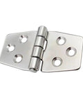 Rotating Concealed Door Hinge in Stainless Steel for Marine Doors and Electric Box Control Cabinets, heavy duty, 76x38x2 mm.