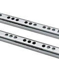 Heavy Duty 17mm Drawer Slides Pair For Cabinets Two Section Full Extension Runners With Smooth Quiet Operation Zinc Plated Cold Rolled Steel