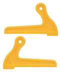 Hella Sturdy Abs Push Sticks For Woodworking Safety Featuring Sweet Grip Handle And V Notch Guide For Table Saw Router Jointer Kickback Prevention 2 Pack Kit, yellow ABS push sticks