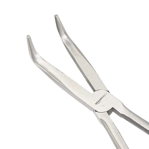 Extra Long Reach Needle Nose Pliers Set For Tight Spaces Three Piece Versatile Workhorse Tool Kit With 90 Degree 45 Degree And Straight Tips