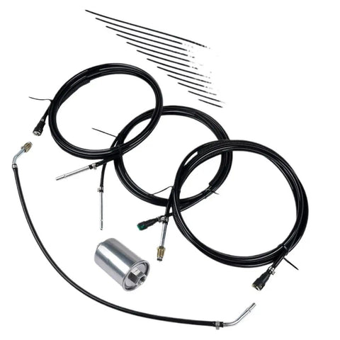 Nylon Fuel Line Kit For Chevy Avalanche Suburban Tahoe Yukon XL 2500 1500 Models Years 2000-2004 Durable Replacement Direct Fit Upgrade black nylon fuel lines and fittings